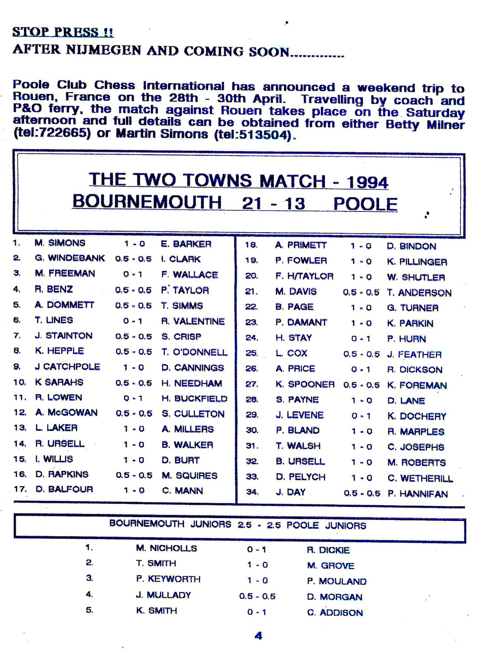 Dorset Chess NewsKnight 091118